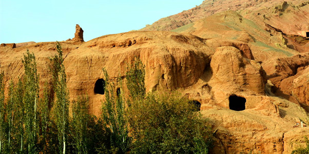 新疆吐鲁番鄯善吐峪沟千佛洞景区图片